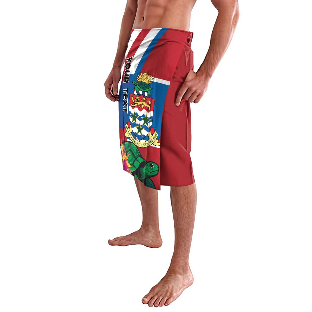 Personalised Cayman Islands Lavalava Tropical Green Turtle