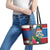 Cayman Islands Leather Tote Bag Tropical Green Turtle