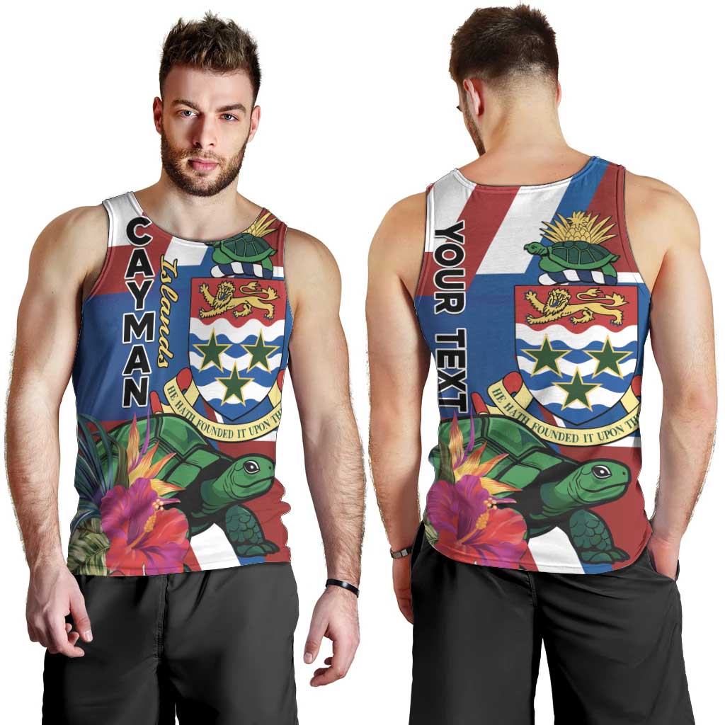 Personalised Cayman Islands Men Tank Top Tropical Green Turtle