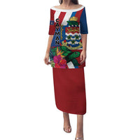 Personalised Cayman Islands Puletasi Tropical Green Turtle