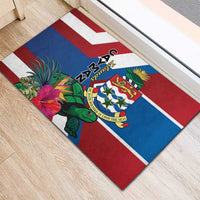 Cayman Islands Rubber Doormat Tropical Green Turtle