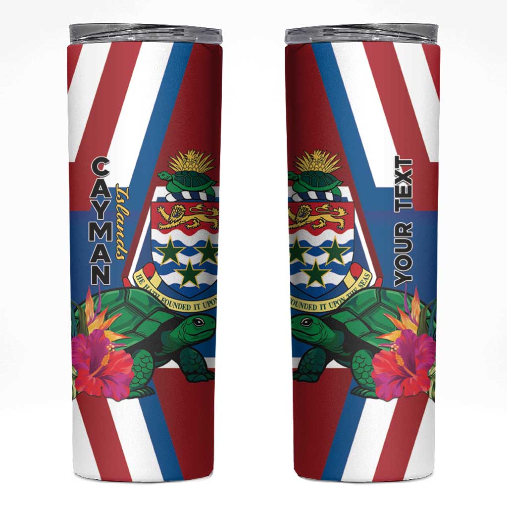 Personalised Cayman Islands Skinny Tumbler Tropical Green Turtle