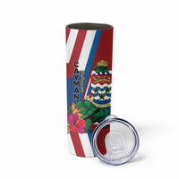 Personalised Cayman Islands Skinny Tumbler Tropical Green Turtle