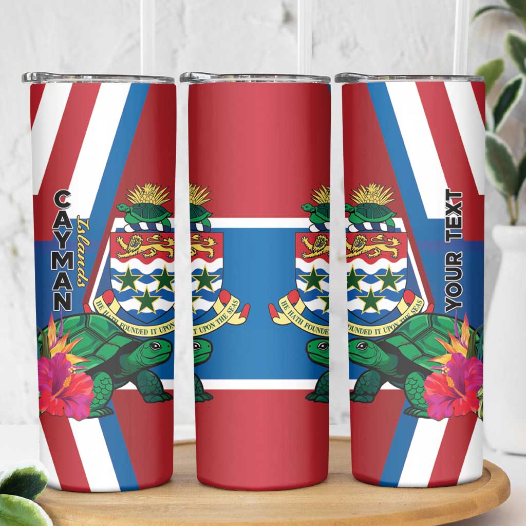 Personalised Cayman Islands Skinny Tumbler Tropical Green Turtle