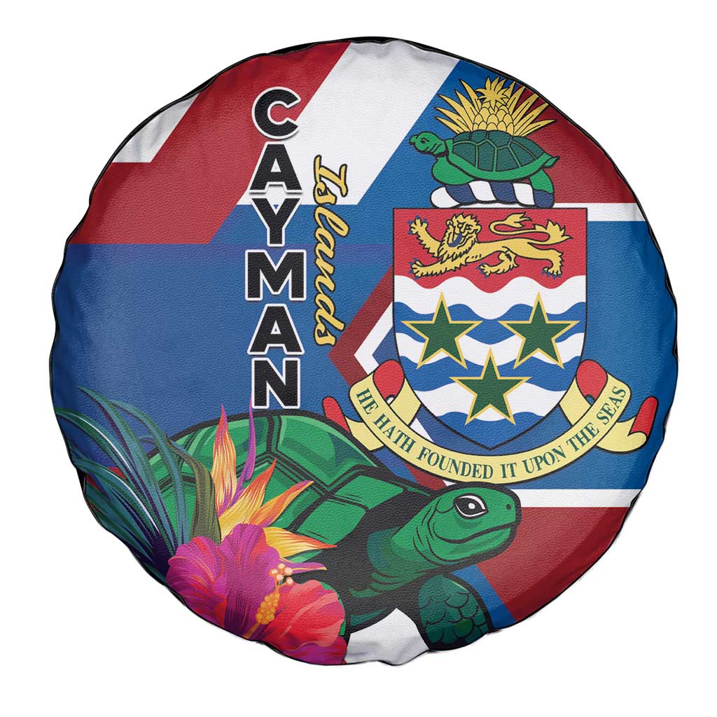 Cayman Islands Spare Tire Cover Tropical Green Turtle