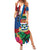 Personalised Cayman Islands Summer Maxi Dress Tropical Green Turtle