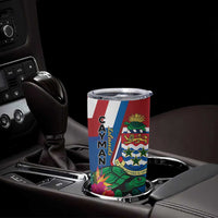 Personalised Cayman Islands Tumbler Cup Tropical Green Turtle