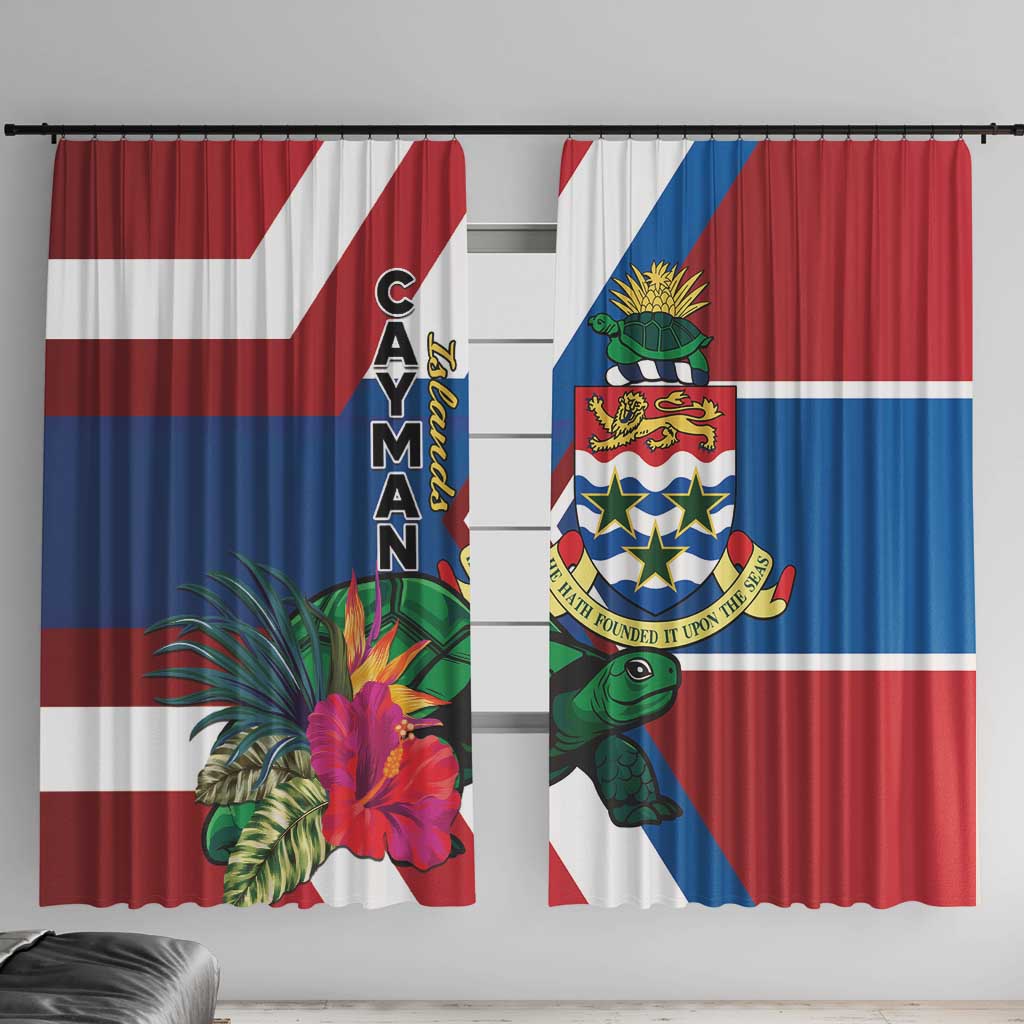 Cayman Islands Window Curtain Tropical Green Turtle