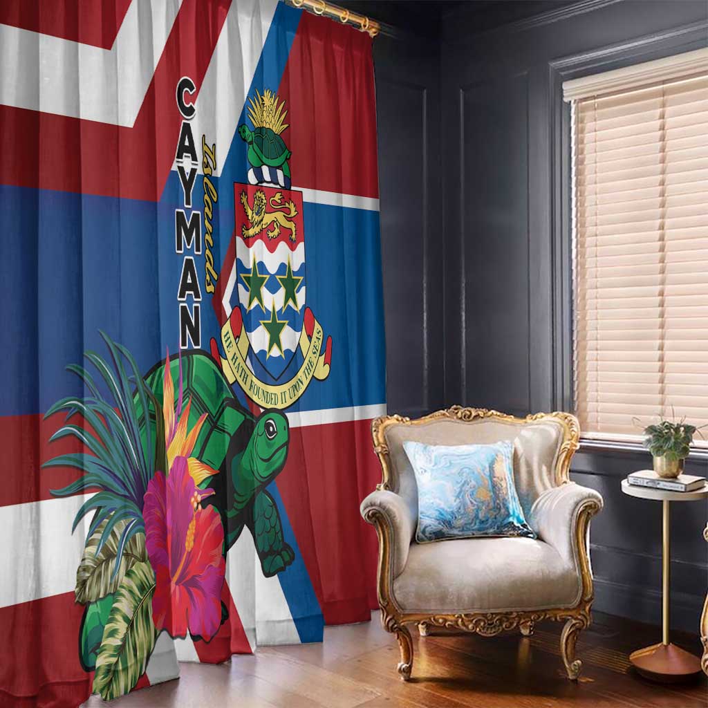 Cayman Islands Window Curtain Tropical Green Turtle