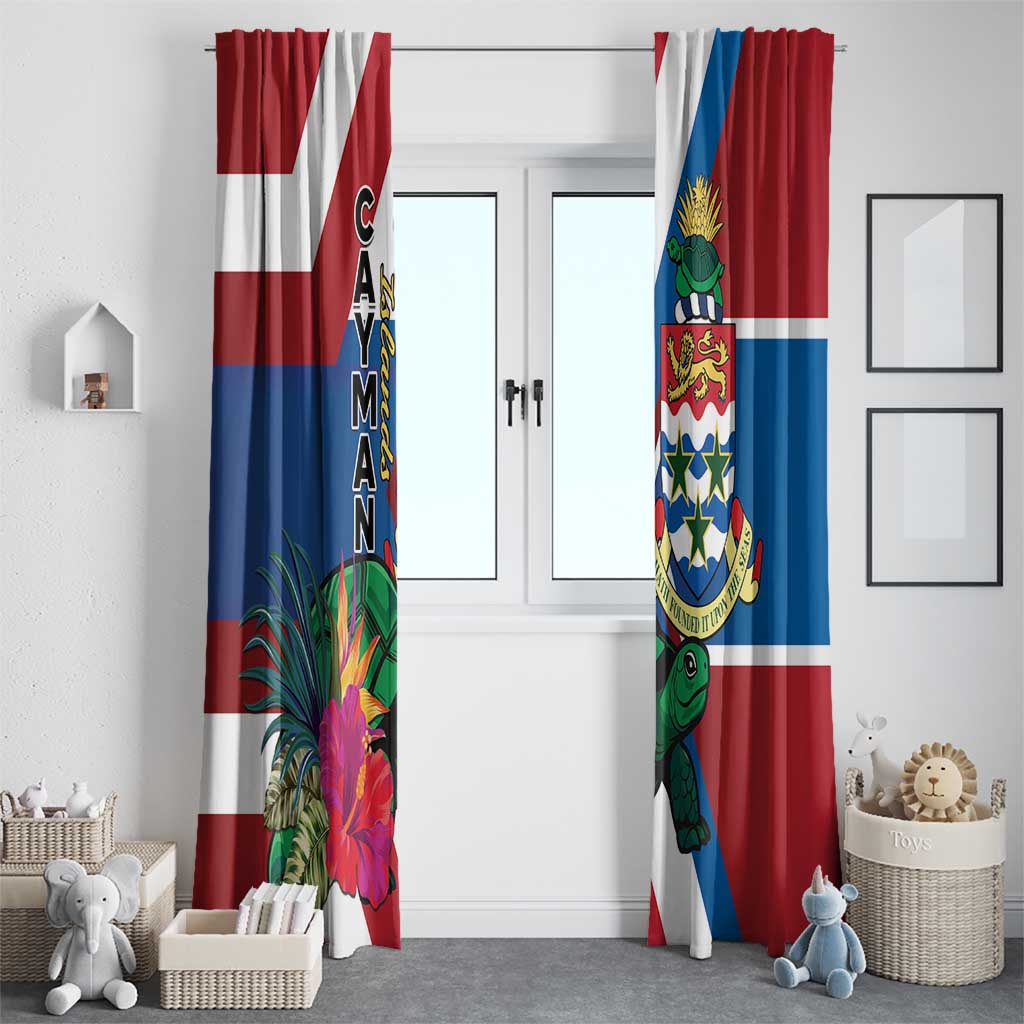 Cayman Islands Window Curtain Tropical Green Turtle