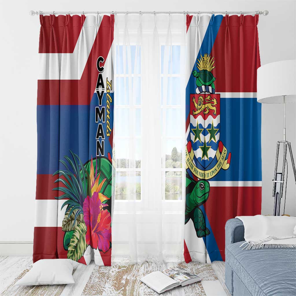 Cayman Islands Window Curtain Tropical Green Turtle