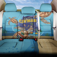 Grand Cayman Map Sea Turtle Back Car Seat Cover Ocean Vibes