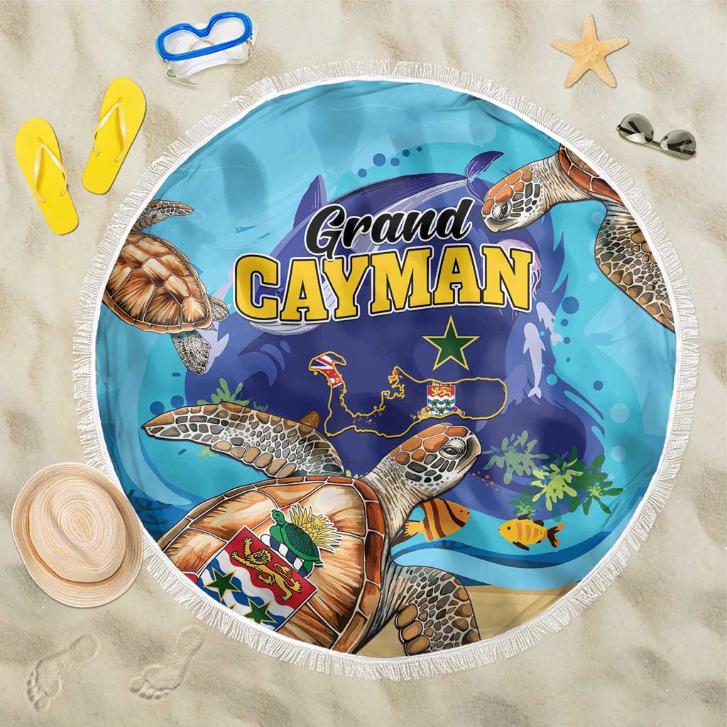 Grand Cayman Map Sea Turtle Beach Blanket Ocean Vibes
