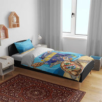 Grand Cayman Map Sea Turtle Bedding Set Ocean Vibes