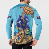 Grand Cayman Map Sea Turtle Button Sweatshirt Ocean Vibes