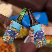 Grand Cayman Map Sea Turtle 4 in 1 Can Cooler Tumbler Ocean Vibes