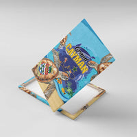 Grand Cayman Map Sea Turtle Canvas Wall Art Ocean Vibes
