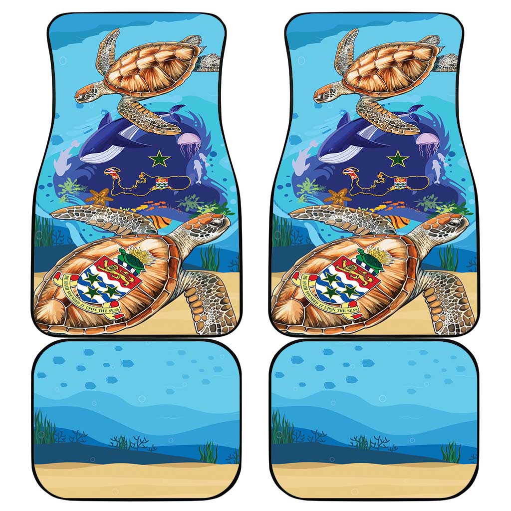 Grand Cayman Map Sea Turtle Car Mats Ocean Vibes
