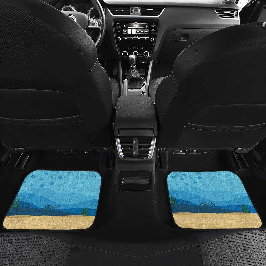 Grand Cayman Map Sea Turtle Car Mats Ocean Vibes