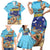 Grand Cayman Map Sea Turtle Family Matching Short Sleeve Bodycon Dress and Hawaiian Shirt Ocean Vibes