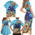 Grand Cayman Map Sea Turtle Family Matching Short Sleeve Bodycon Dress and Hawaiian Shirt Ocean Vibes