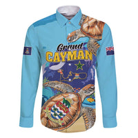 Grand Cayman Map Sea Turtle Family Matching Short Sleeve Bodycon Dress and Hawaiian Shirt Ocean Vibes