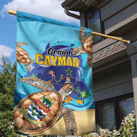 Grand Cayman Map Sea Turtle Garden Flag Ocean Vibes