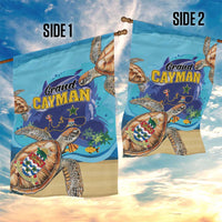 Grand Cayman Map Sea Turtle Garden Flag Ocean Vibes