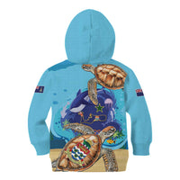 Grand Cayman Map Sea Turtle Kid Hoodie Ocean Vibes