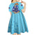 Grand Cayman Map Sea Turtle Kid Short Sleeve Dress Ocean Vibes