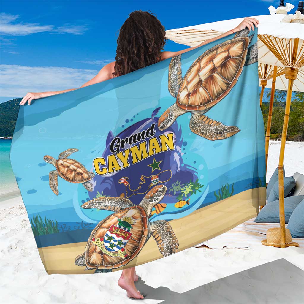 Grand Cayman Map Sea Turtle Sarong Ocean Vibes