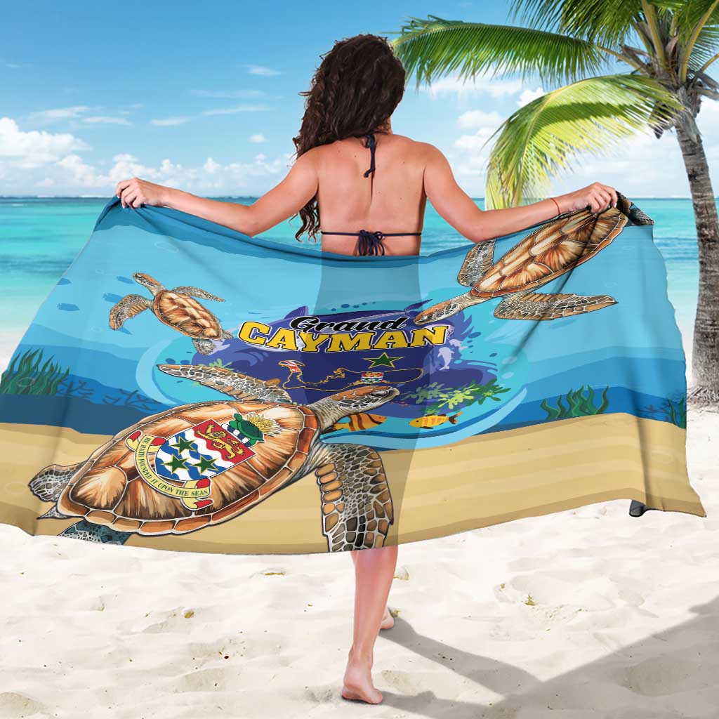 Grand Cayman Map Sea Turtle Sarong Ocean Vibes