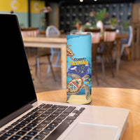 Grand Cayman Map Sea Turtle Skinny Tumbler Ocean Vibes