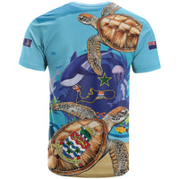Grand Cayman Map Sea Turtle T Shirt Ocean Vibes