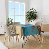 Grand Cayman Map Sea Turtle Tablecloth Ocean Vibes