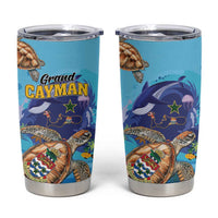 Grand Cayman Map Sea Turtle Tumbler Cup Ocean Vibes