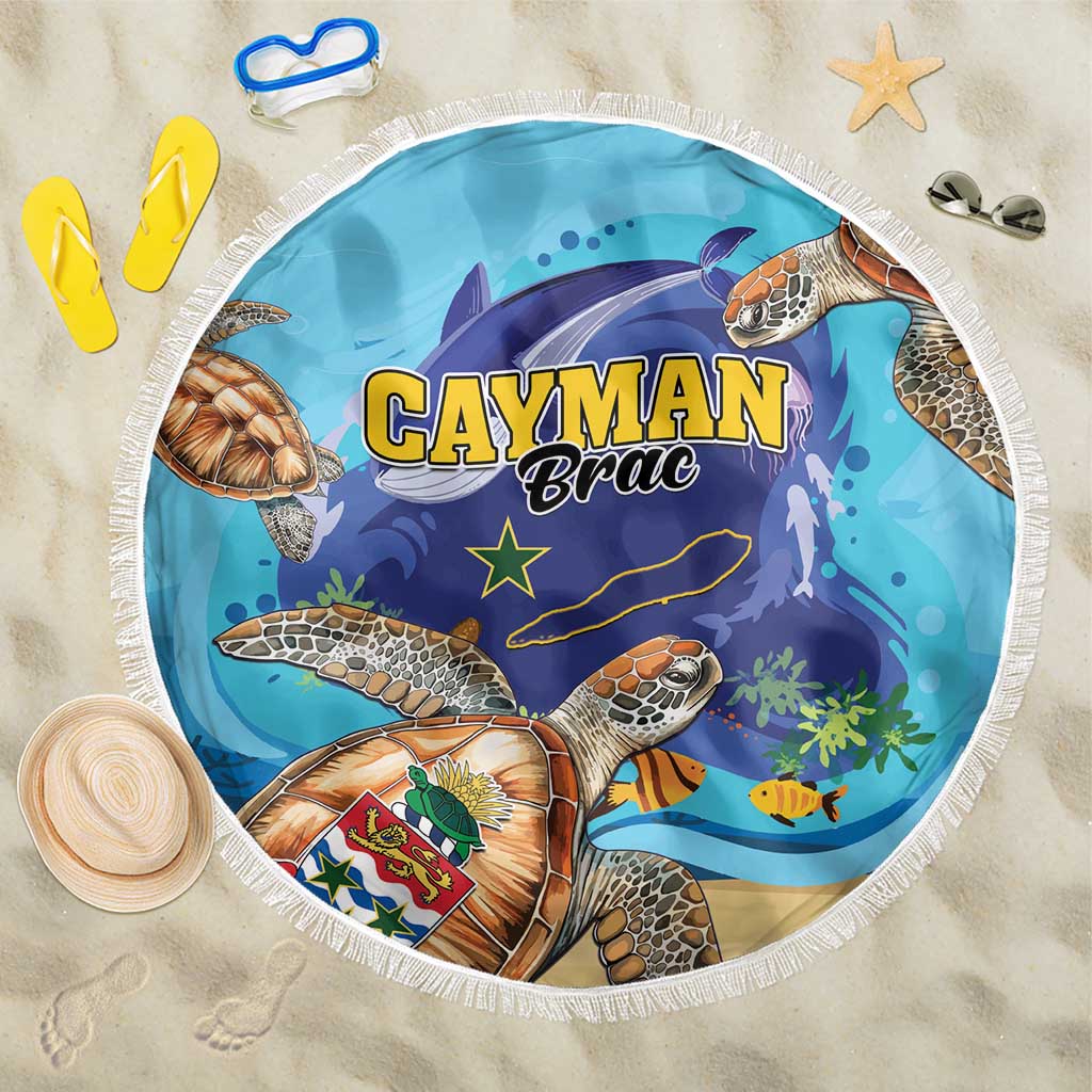 Cayman Brac Map Sea Turtle Beach Blanket Ocean Vibes