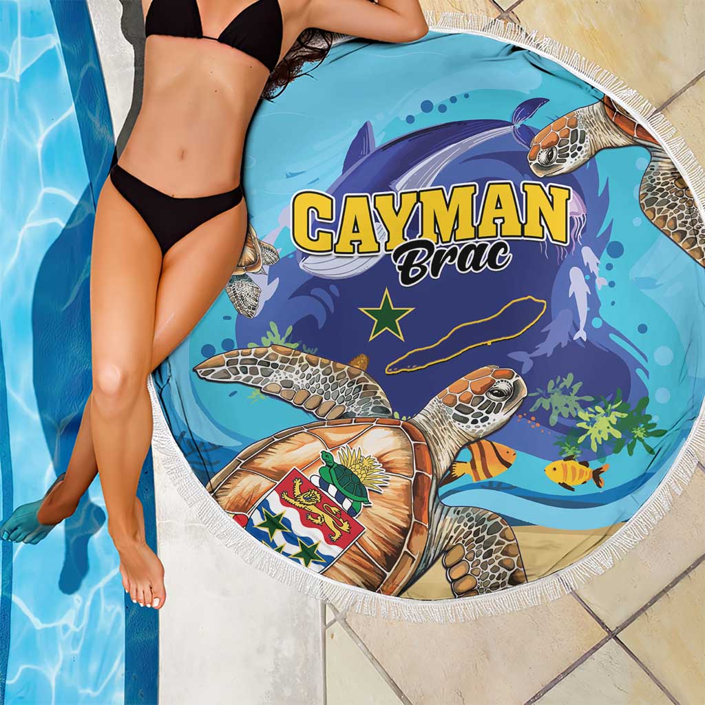 Cayman Brac Map Sea Turtle Beach Blanket Ocean Vibes