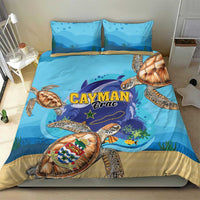 Cayman Brac Map Sea Turtle Bedding Set Ocean Vibes