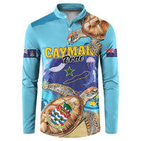 Cayman Brac Map Sea Turtle Button Sweatshirt Ocean Vibes