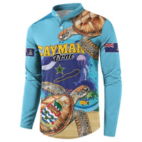 Cayman Brac Map Sea Turtle Button Sweatshirt Ocean Vibes