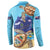 Cayman Brac Map Sea Turtle Button Sweatshirt Ocean Vibes
