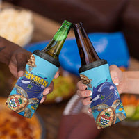 Cayman Brac Map Sea Turtle 4 in 1 Can Cooler Tumbler Ocean Vibes