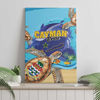 Cayman Brac Map Sea Turtle Canvas Wall Art Ocean Vibes