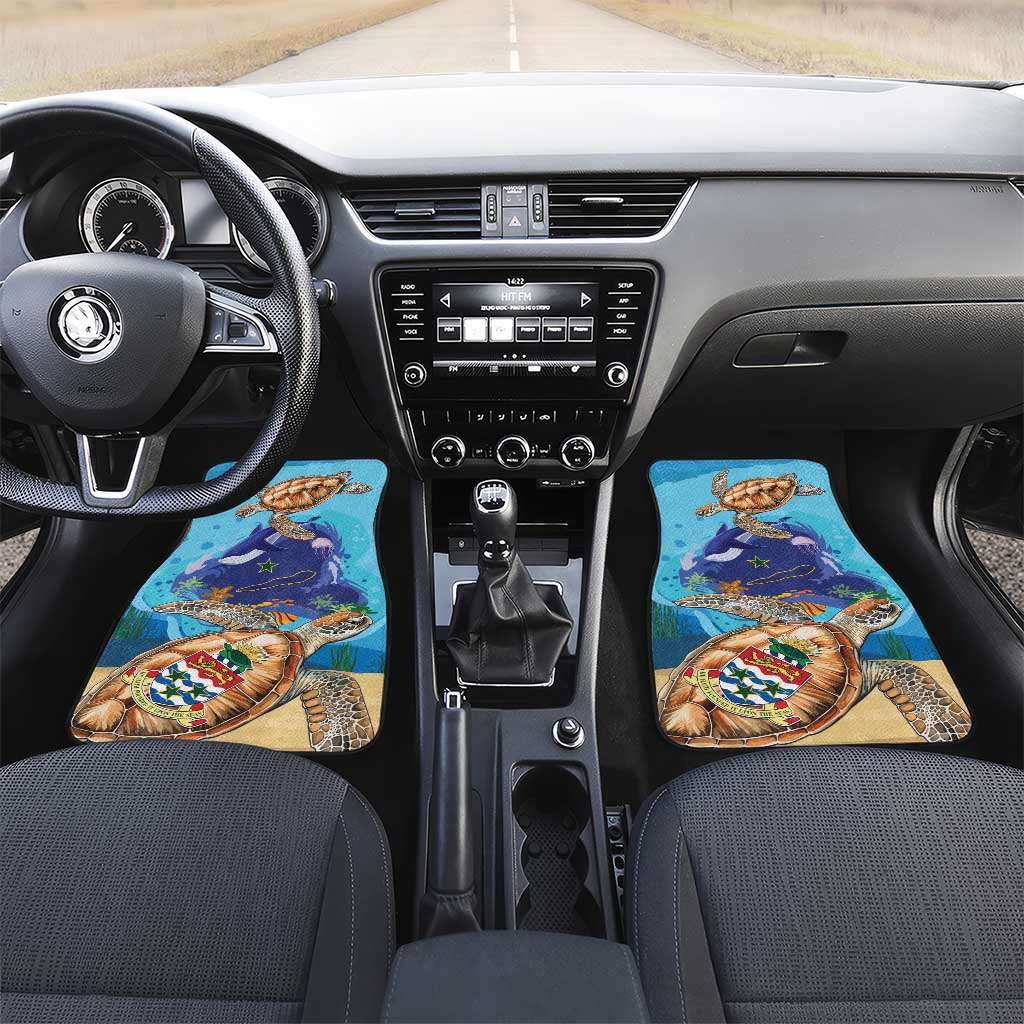 Cayman Brac Map Sea Turtle Car Mats Ocean Vibes