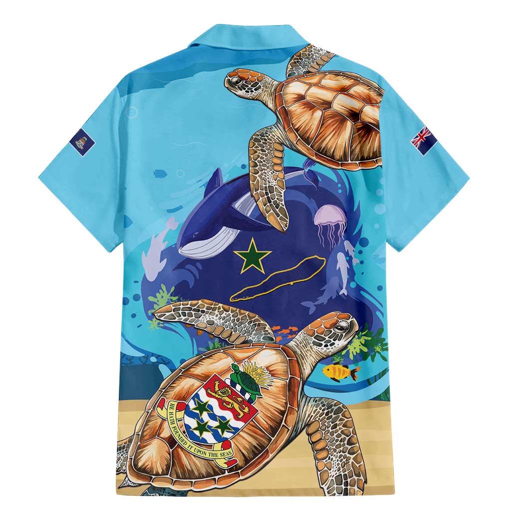 Cayman Brac Map Sea Turtle Family Matching Mermaid Dress and Hawaiian Shirt Ocean Vibes