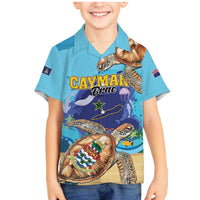 Cayman Brac Map Sea Turtle Family Matching Mermaid Dress and Hawaiian Shirt Ocean Vibes