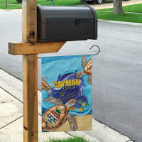 Cayman Brac Map Sea Turtle Garden Flag Ocean Vibes