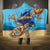 Cayman Brac Map Sea Turtle Hooded Blanket Ocean Vibes
