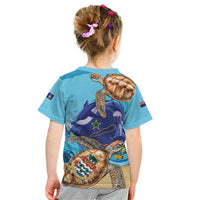 Cayman Brac Map Sea Turtle Kid T Shirt Ocean Vibes